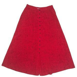 Rena Rowan Floral Printed Flared Skirt